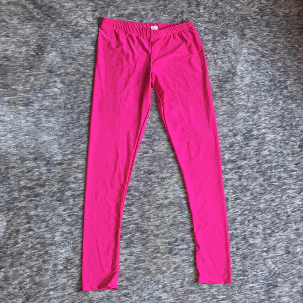 Hot Pink Cropped Leggings